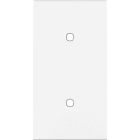 MODELEC - Façade Confidence Laiton Blanc Double Verticale 2 Push