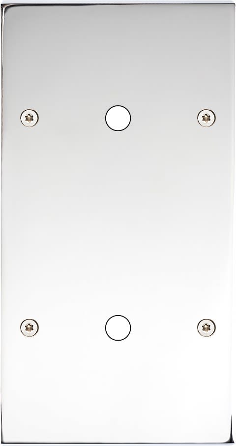 MODELEC - Façade Confidence Laiton Chrome Double Verticale P1 P1 à Vis