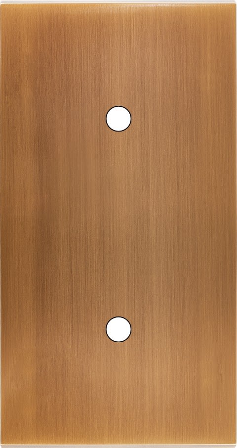 MODELEC - Façade Confidence Laiton Vieux Bronze Double Verticale 2 Push