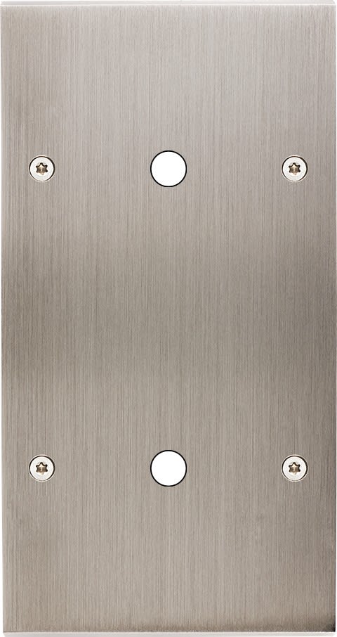 MODELEC - Façade Confidence Laiton Nickel Satine Double Verticale P1 P1 à Vis