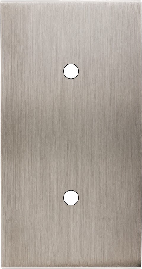 MODELEC - Façade Confidence Laiton Nickel Satine Double Verticale 2 Push