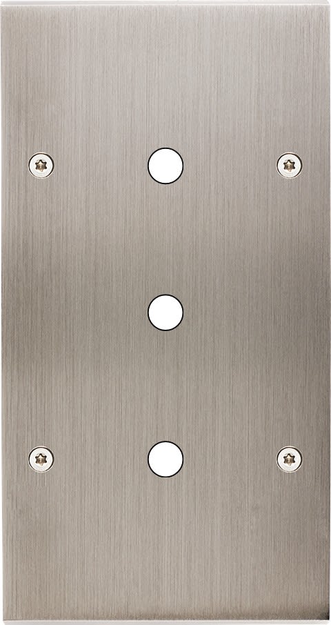 MODELEC - Façade Confidence Laiton Nickel Satine Double Verticale P3 à Vis