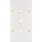 MODELEC - Façade Confidence Laiton Blanc Email Double Verticale P3 à Vis