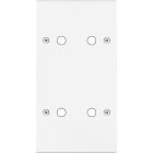 MODELEC - Façade Confidence Laiton Blanc Mat Double Verticale P2 P2 à Vis