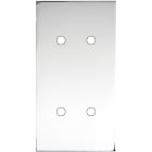 MODELEC - Façade Confidence Laiton Chrome Double Verticale 4 Push