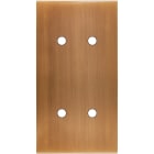 MODELEC - Façade Confidence Laiton Vieux Bronze Double Verticale 4 Push