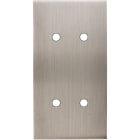 MODELEC - Façade Confidence Laiton Nickel Satine Double Verticale 4 Push