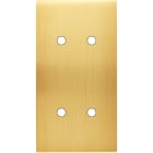 MODELEC - Façade Confidence Laiton Satine Double Verticale 4 Push