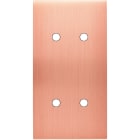 MODELEC - Façade Confidence Laiton Cuivre Satine Double Verticale 4 Push