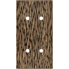 MODELEC - Façade Fascination Laiton Fauve Double Verticale 4 Push