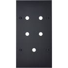 MODELEC - Façade Confidence Laiton Noir Mat Double Verticale P5 à Vis