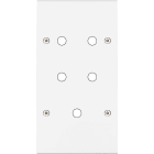 MODELEC - Façade Confidence Laiton Blanc Mat Double Verticale P5 à Vis