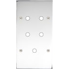 MODELEC - Façade Confidence Laiton Chrome Double Verticale P5 à Vis