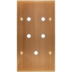 MODELEC - Façade Confidence Laiton Vieux Bronze Double Verticale P5 à Vis