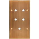 MODELEC - Façade Confidence Laiton Vieux Bronze Double Verticale P5 à Vis