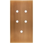 MODELEC - Façade Confidence Laiton Vieux Bronze Double Verticale 5 Push