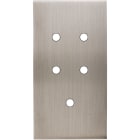 MODELEC - Façade Confidence Laiton Nickel Sat Double Verticale 5 Push
