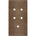 MODELEC - Façade Fascination Laiton Coslan Double Verticale 5 Push