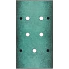 MODELEC - Façade Fascination Laiton Jade Double Verticale P5 à Vis