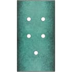 MODELEC - Façade Fascination Laiton Jade Double Verticale 5 Push