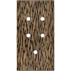 MODELEC - Façade Fascination Laiton Fauve Double Verticale 5 Push