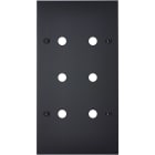 MODELEC - Façade Confidence Laiton Noir Mat Double Verticale P6 à Vis
