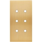 MODELEC - Façade Confidence Laiton Brosse Double Verticale 6 Push