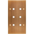 MODELEC - Façade Confidence Laiton Vieux Bronze Double Verticale P6 à Vis