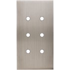 MODELEC - Façade Confidence Laiton Nickel Satine Double Verticale 6 Push