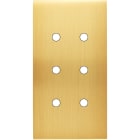 MODELEC - Façade Confidence Laiton Satine Double Verticale 6 Push