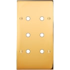 MODELEC - Façade Confidence Laiton Or Miroir Double Verticale P6 à Vis