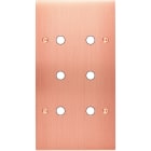 MODELEC - Façade Confidence Laiton Cuivre Satine Double Verticale P6 à Vis