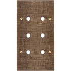 MODELEC - Façade Fascination Laiton Coslan Double Verticale P6 à Vis