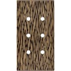 MODELEC - Façade Fascination Laiton Fauve Double Verticale 6 Push