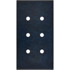 MODELEC - Façade Fascination Laiton Ombre Double Verticale 6 Push