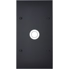 MODELEC - Façade Confidence Laiton Noir Mat Double Verticale 1 Gros Push à Vis