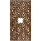 MODELEC - Façade Fascination Laiton Atlas Double Verticale 1 Gros Push à Vis