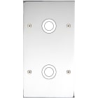 MODELEC - Façade Confidence Laiton Chrome Double Verticale 2 Gros Push à Vis