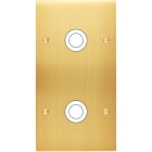 MODELEC - Façade Confidence Laiton Satine Double Verticale 2 Gros Push à Vis
