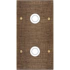 MODELEC - Façade Fascination Laiton Coslan Double Verticale 2 Gros Push à Vis