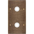 MODELEC - Façade Fascination Laiton Coslan Double Verticale 2 Gros Push à Vis