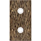 MODELEC - Façade Fascination Laiton Fauve Double Verticale 2 Gros Push à Vis