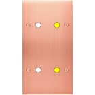 MODELEC - Façade Confidence Laiton Cuivre Satine Double Verticale P4 à Vis