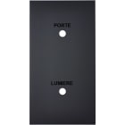 MODELEC - Façade Confidence Laiton Noir Double Verticale Guichet Lumineux L/P Magnetique