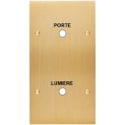 MODELEC - Façade Confidence Laiton Brosse Double Verticale Guichet Lumiere-Porte à Vis
