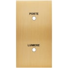 MODELEC - Façade Confidence Laiton Brosse Double Verticale Guichet Lumineux L/P Magnetique