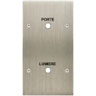 MODELEC - Façade Confidence Laiton Acier Brosse Double Verticale Guichet Lumiere-Porte Vis