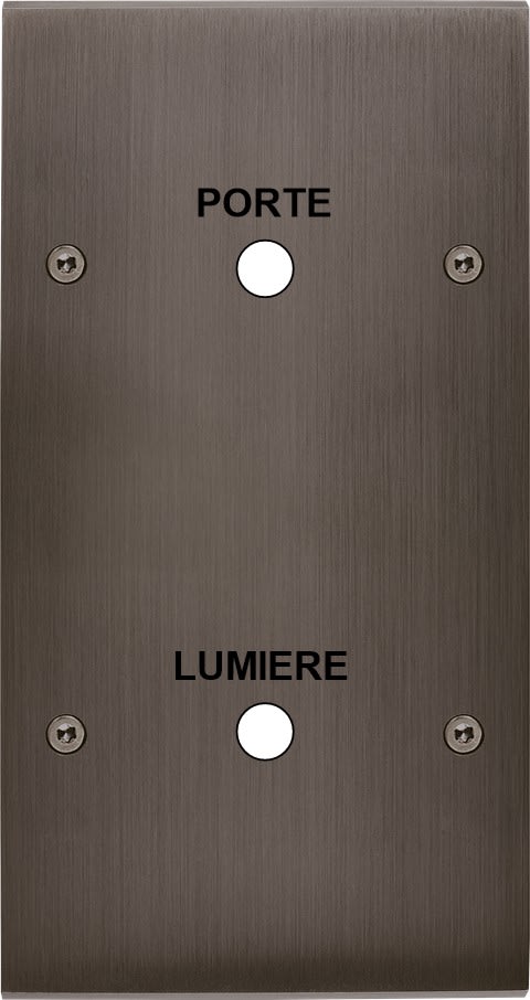 MODELEC - Façade Confidence Laiton Canon De Fusil Double Vert Guichet Lumiere-Porte Vis