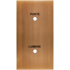 MODELEC - Façade Confidence Laiton Bronze Double Verticale Guichet Lumineux L/P