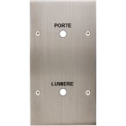 MODELEC - Façade Confidence Laiton Nickel Satine Double Vert Guichet Lumiere-Porte Vis